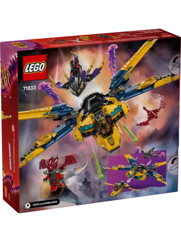 Lego 71833 Ниндзяго Штормовой истребитель Раса и Арина