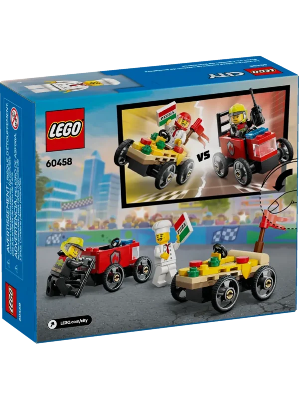 Lego 60458 Город Гоночные машинки: Пицца против пожарной машины