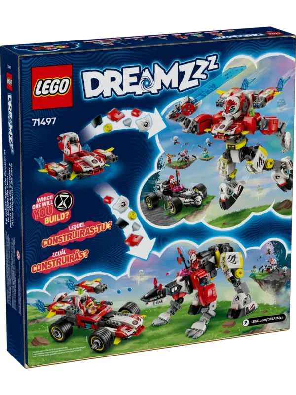 Lego 71497 DREAMZzz Робот-тигр Купера и гоночный болид Зеро