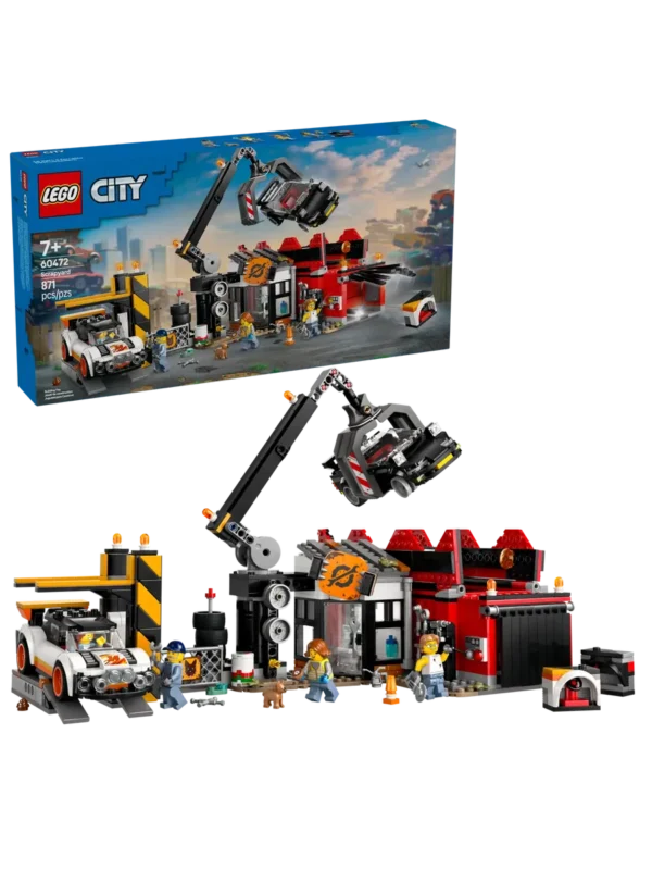 Lego 60472 Город Свалка металлолома с машинами