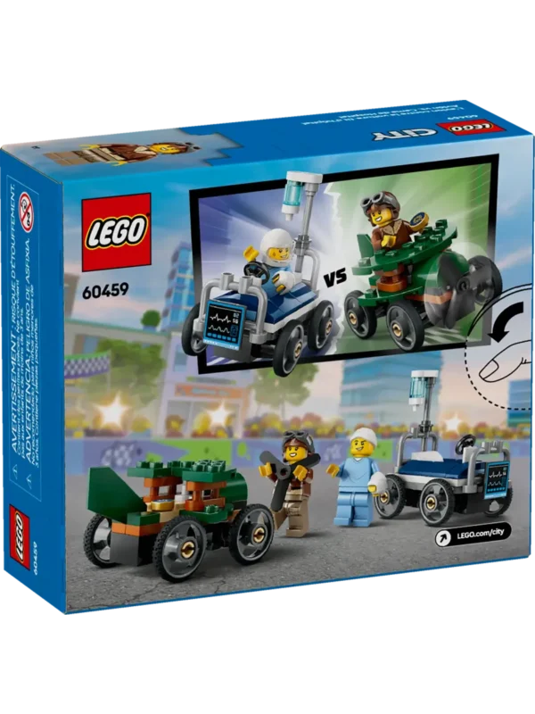 Lego 60459 Город Гоночные машинки: Самолет против больничной кровати
