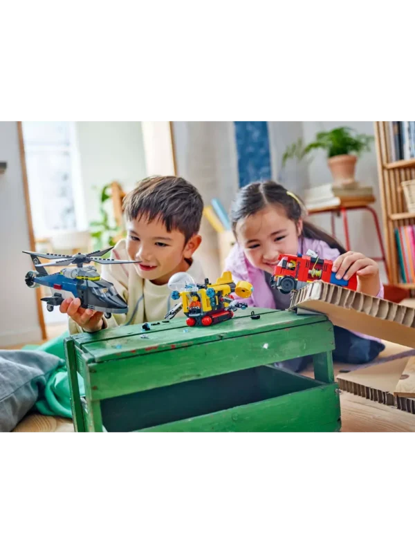 Lego 60462 Город Вертолет, пожарная машина и подводная лодка