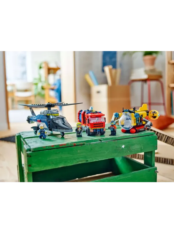 Lego 60462 Город Вертолет, пожарная машина и подводная лодка