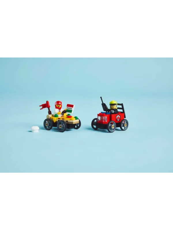 Lego 60458 Город Гоночные машинки: Пицца против пожарной машины