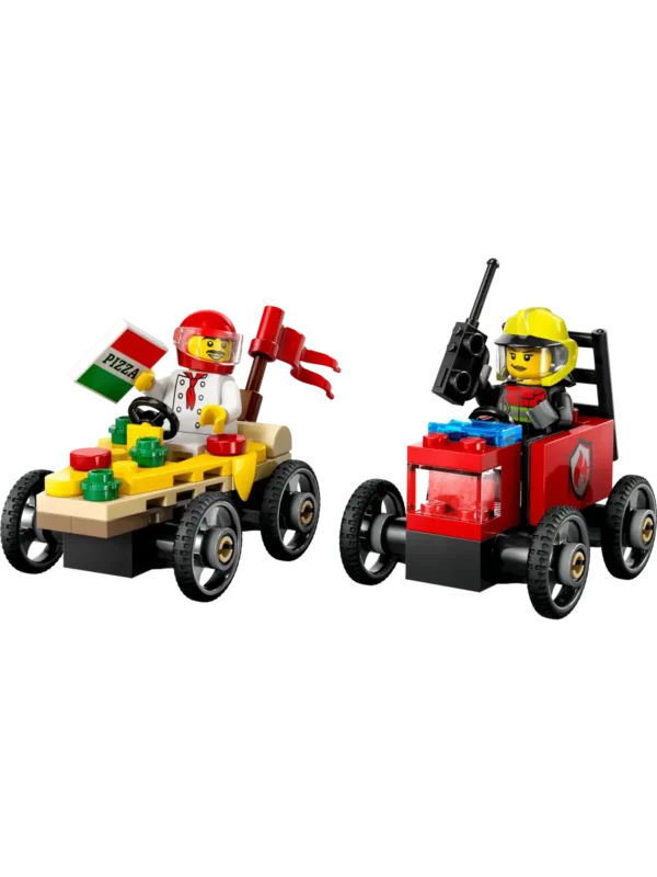 Lego 60458 Город Гоночные машинки: Пицца против пожарной машины
