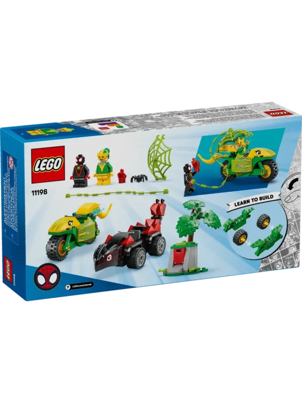 Lego 11198 Spidey Спин и погоня за мотодинозавром Электро