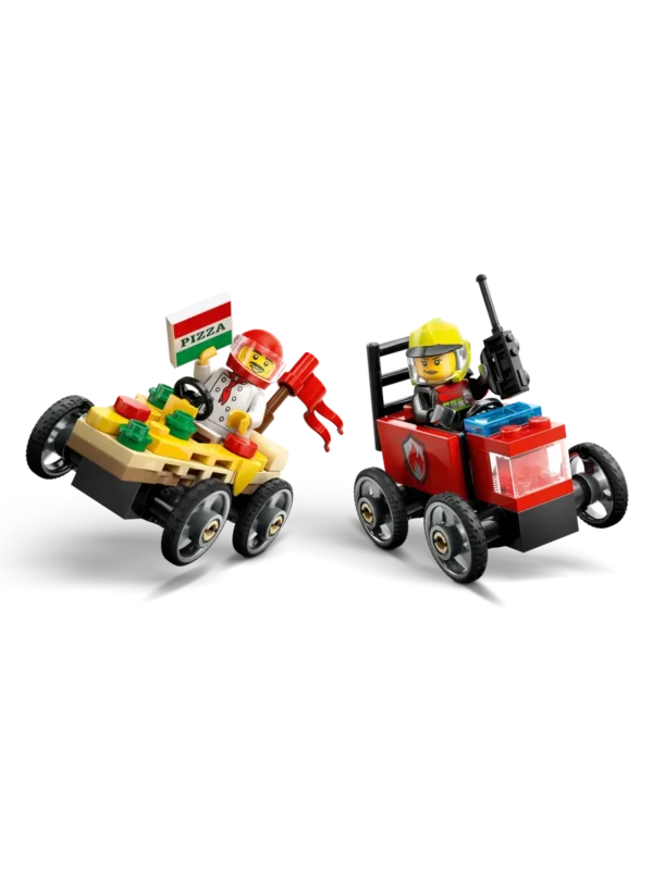 Lego 60458 Город Гоночные машинки: Пицца против пожарной машины