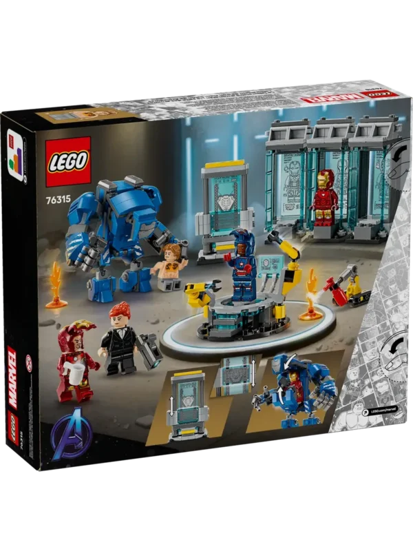 Lego 76315 Супер Герои Лаборатория Железного человека: зал брони