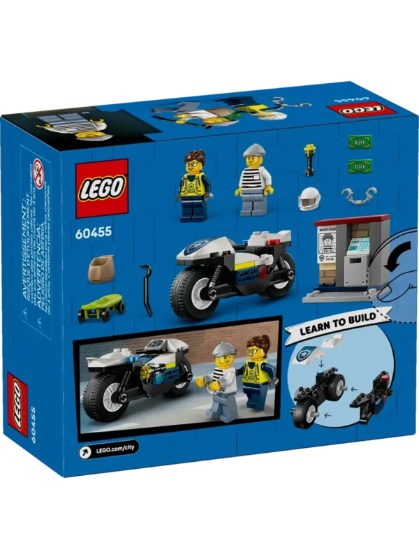 Lego 60455 Город Погоня на полицейском мотоцикле