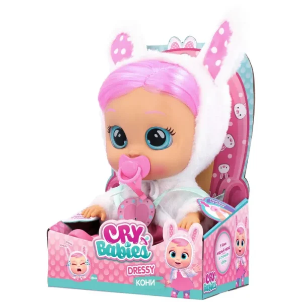 Cry Babies 40883 Кукла Кони Dressy интерактивная плачущая