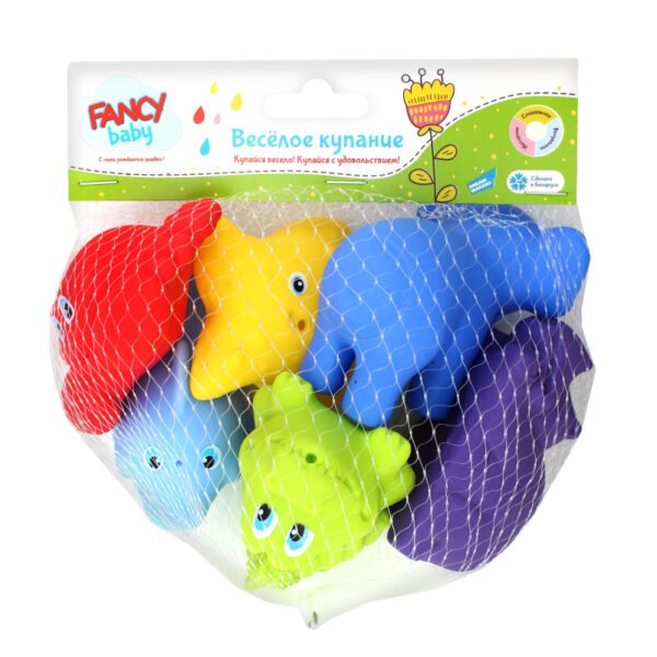 Fancy Baby BATH1 "Веселое купание", Набор игрушек для ванной