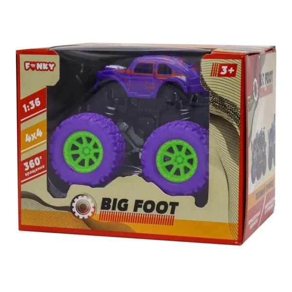 Funky Toys FT9794-3 Машинка фрикционная 4х4 "Камуфляж" фиолетовая