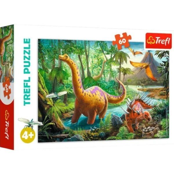 Trefl 17319T Пазл Странствующие Динозавры, 60 деталей
