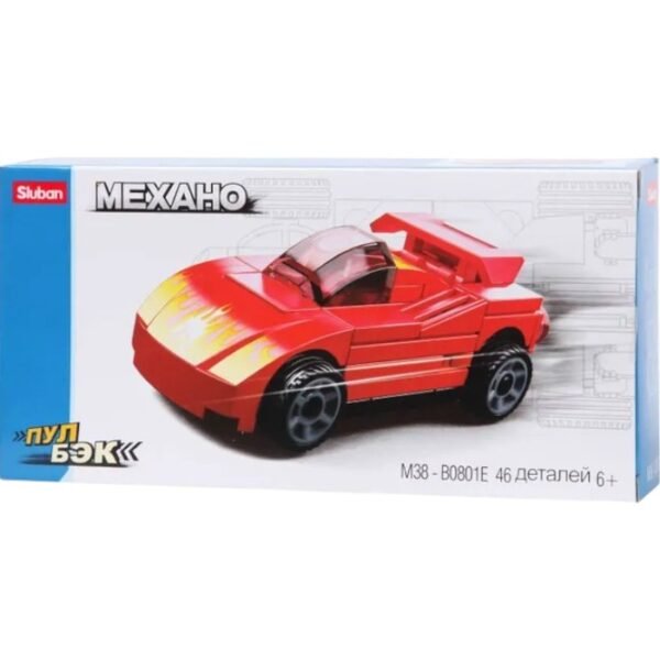 Конструктор SLUBAN Машинка 46 дет. M38-B0801E