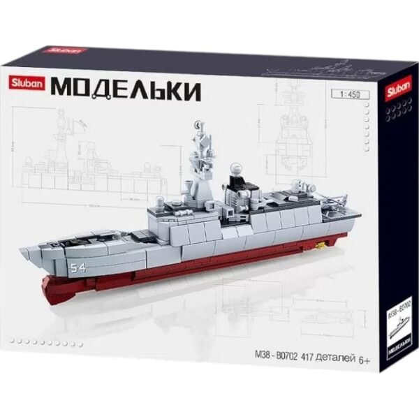 Конструктор SLUBAN Модельки Фрегат (459 деталей) M38-B0702