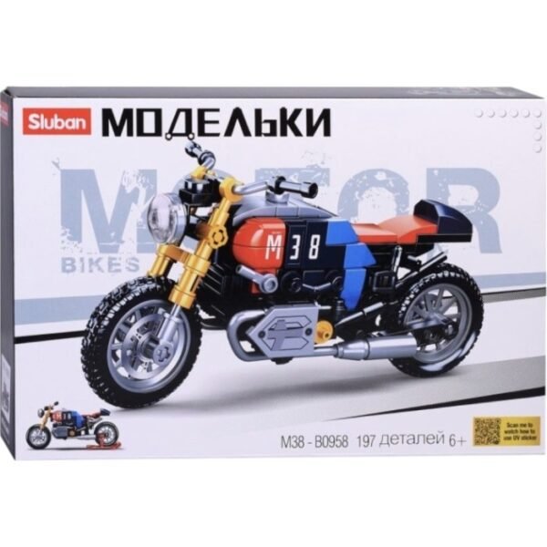 Конструктор SLUBAN Мотоцикл 197 деталей M38-B0958