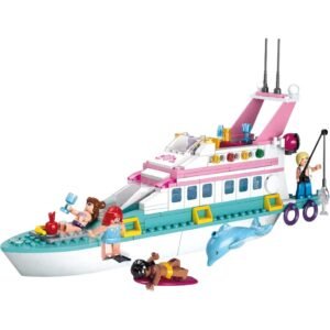 Конструктор SLUBAN Розовая мечта 9 Яхта, 328 дет M38-B0609