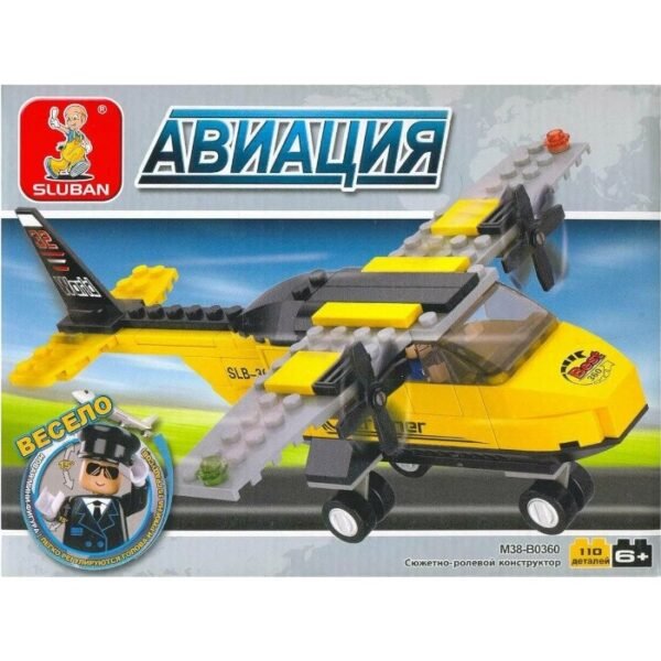 Конструктор Авиация «Самолет», 110 деталей M38-B0360