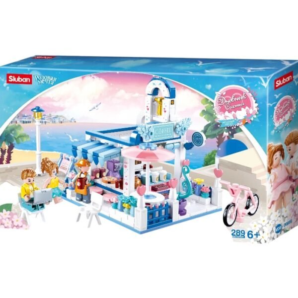 Конструктор пластиковый Sluban Розовая мечта. Кофейня 289 дет. M38-B0866