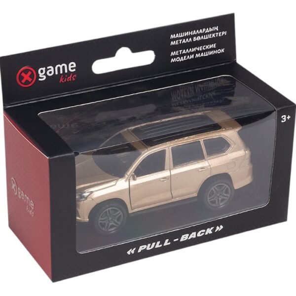 Металлическая машинка, X-Game Kids, 57000G, 1:32, 12.1 см, Золотистая.