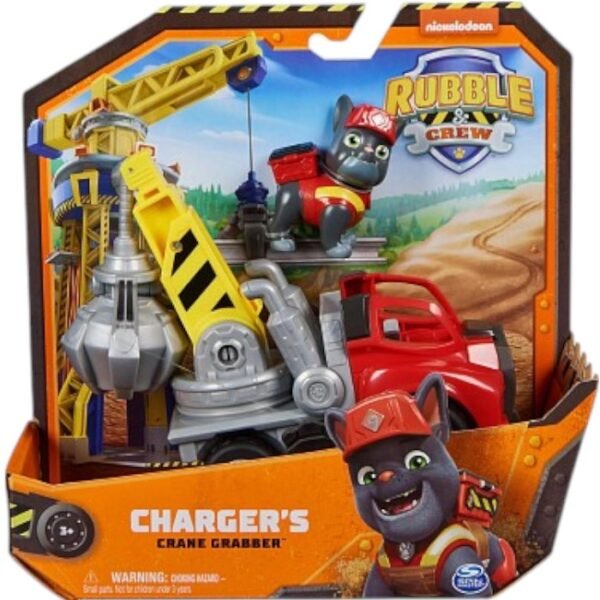 PAW Patrol 43698 Игровой набор Машинка с фигуркой Чарджер, 20см, Щенячий Патруль