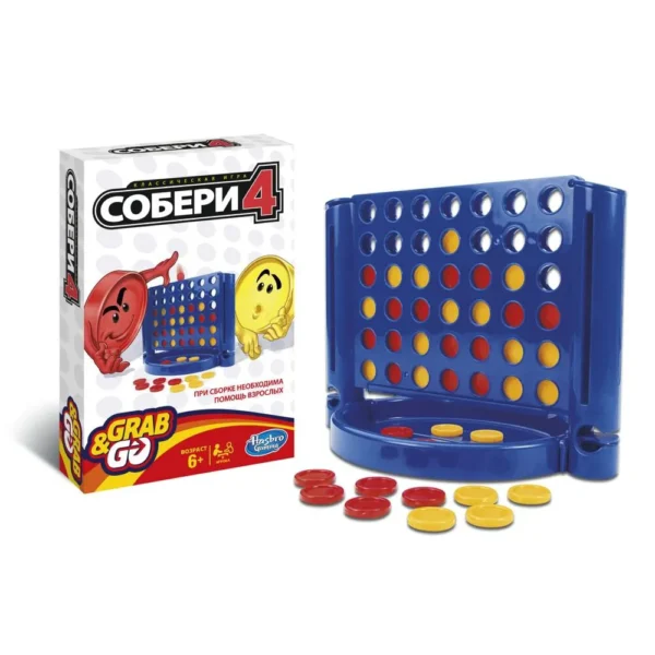 H B1000 Game 'Игра настольная Собери 4' дорожная версия