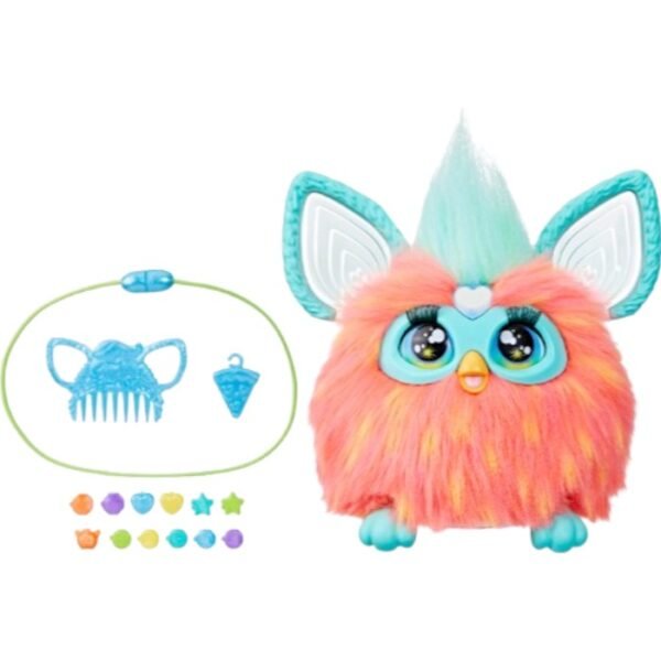 H F6744 Furby Интерактивная игрушка коралл