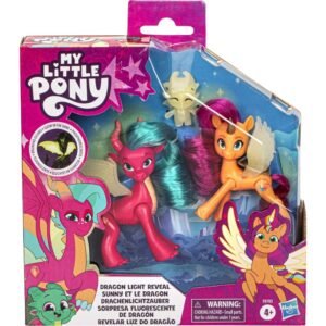 H F8702 MLP Набор из 3 светящихся в темноте фигурок Dragon Light , 8 см