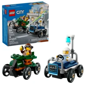 Lego 60459 Город Гоночные машинки: Самолет против больничной кровати