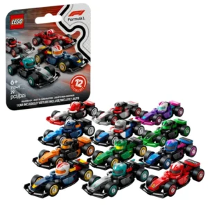 Lego 71049. Минифигурки, Коллекционные гоночные болиды F1® (36 шт дисплей)