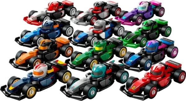 Lego 71049. Минифигурки, Коллекционные гоночные болиды F1® (36 шт дисплей)
