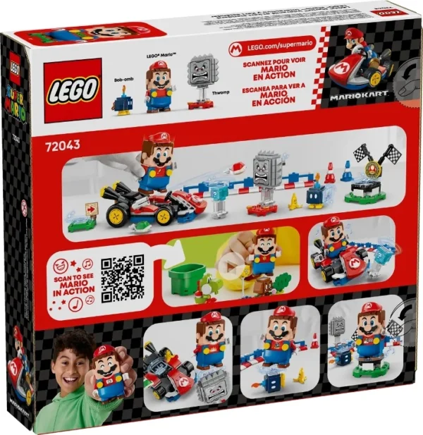 Lego 72043 Mario Kart™ – интерактивный LEGO® Марио и карты-стандарты