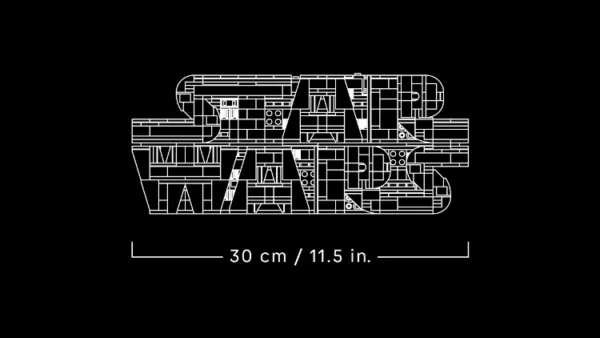 Lego 75407 Звездные войны Логотип Star Wars™ из кубиков