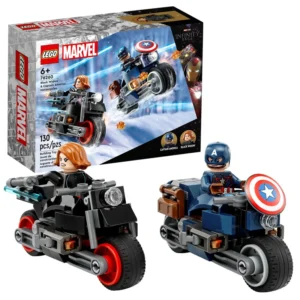 Lego 76260 Супер Герои Черная вдова и Капитан Америки на мотоциклах