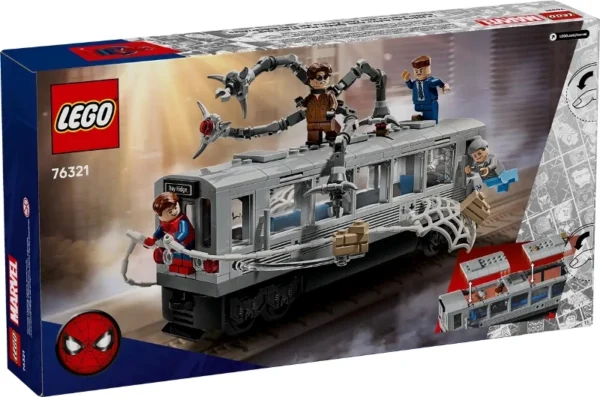 Lego 76321 Супер Герои Человек-паук против Доктора Осьминога на поезде метро