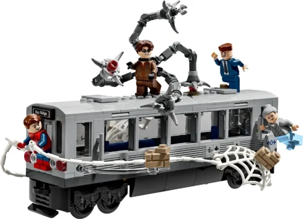 Lego 76321 Супер Герои Человек-паук против Доктора Осьминога на поезде метро