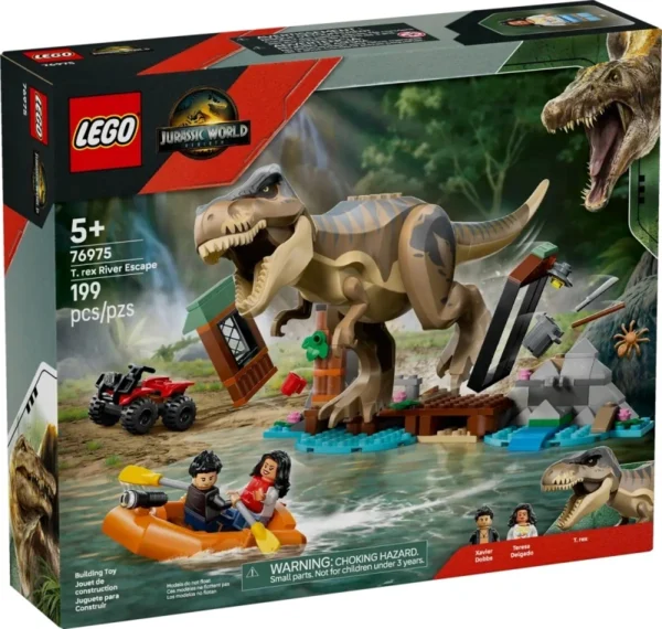 Lego 76975 Jurassic World Побег по реке от тираннозавра