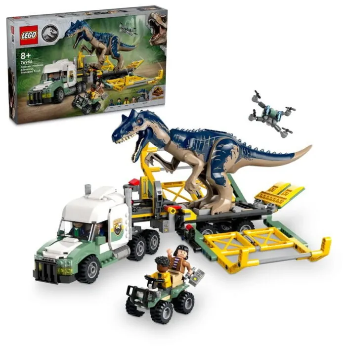 Lego 76966 Jurassic World Истории динозавров: перевозка аллозавра