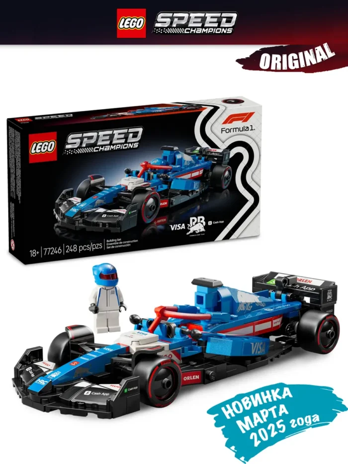 Lego 77246 Speed Champions Болид Visa Cash App RB VCARB 01 F1® - Image 2