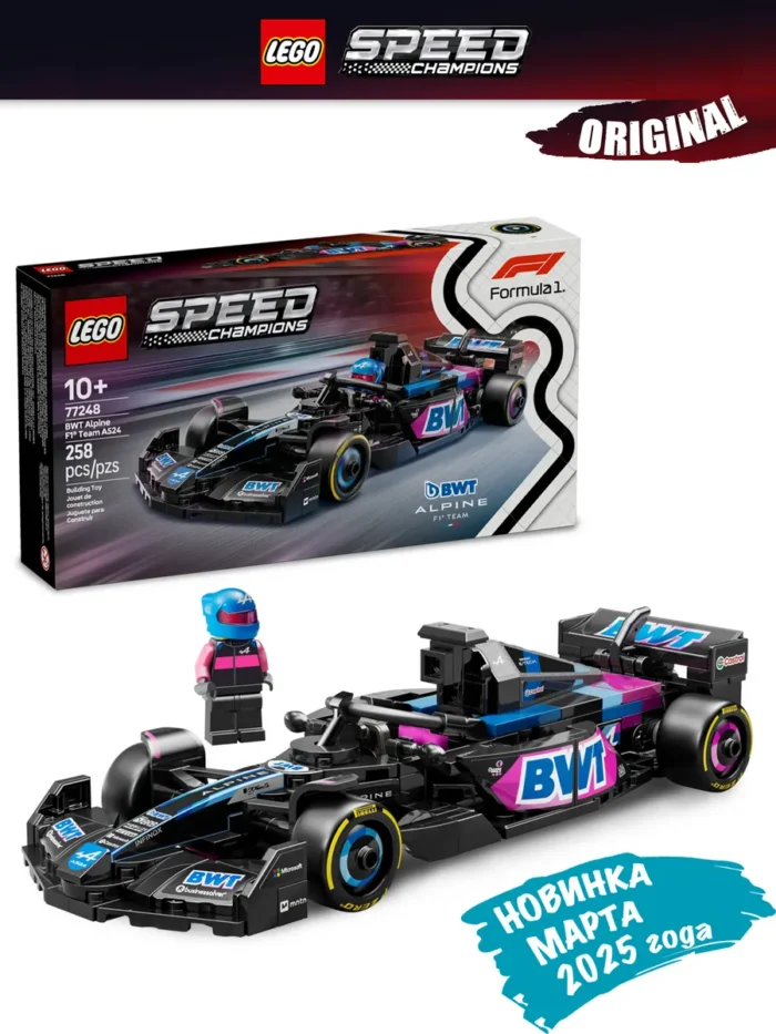 Lego 77248 Speed Champions Болид BWT Alpine F1® Team A524 - Image 2