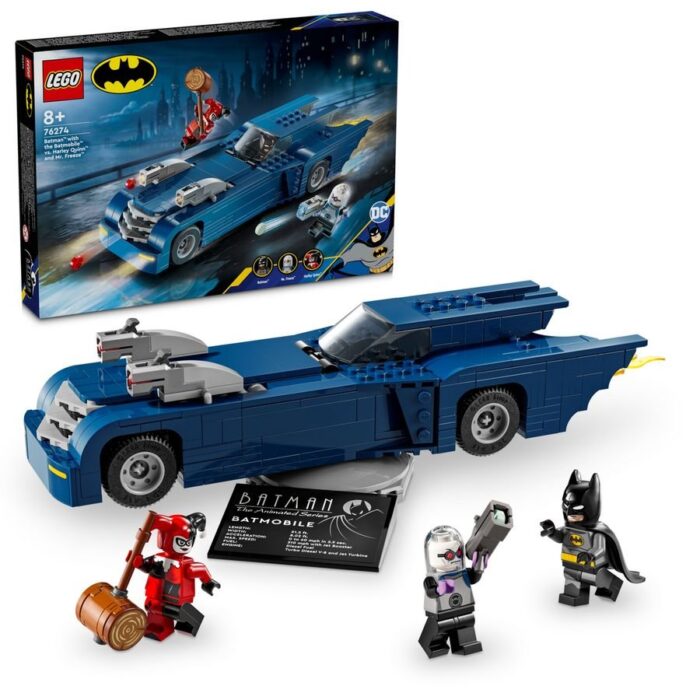 Lego 76274 Супер Герои Бэтмен на бэтмобиле против Харли Квинн и Мистера Фриза