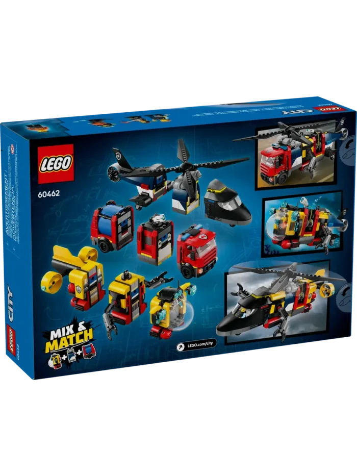 Lego 60462 Город Вертолет, пожарная машина и подводная лодка - Image 12