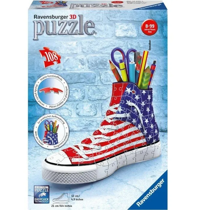 Ravensburger 12549, 3D Пазл Кроссовок, Американский стиль, 108 эл. - Image 3