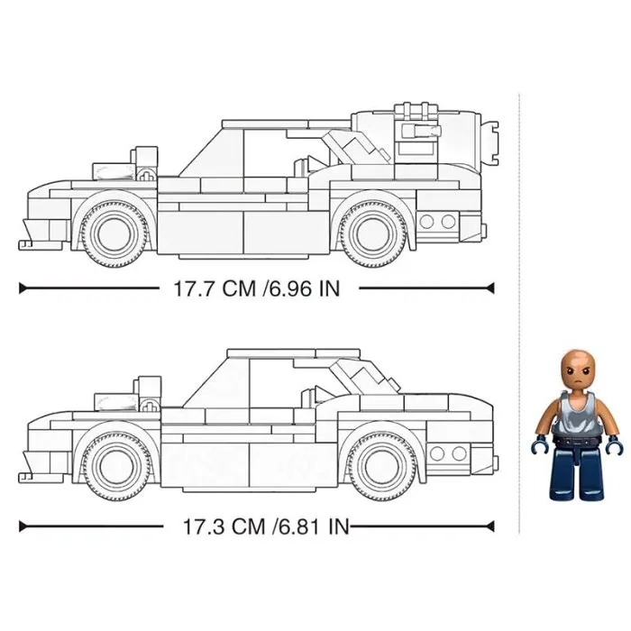 КОНСТРУКТОР SLUBAN " ТУРБО АВТОМОБИЛЬ" 328 ДЕТ. M38-B1085 - Image 9