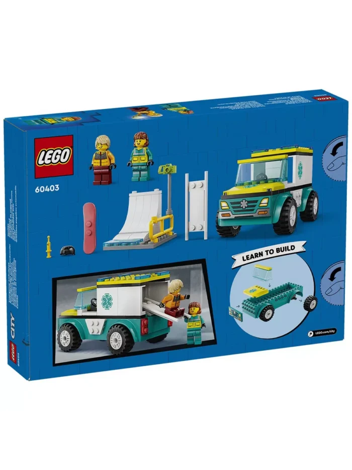 Lego 60403 Город Скорая помощь и сноубордист — изображение 2