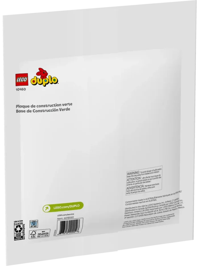 Lego 10460 Дупло Зеленая пластина для строительства - Image 4
