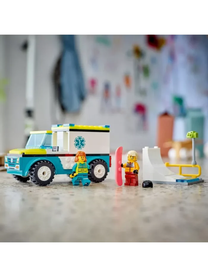 Lego 60403 Город Скорая помощь и сноубордист — изображение 3