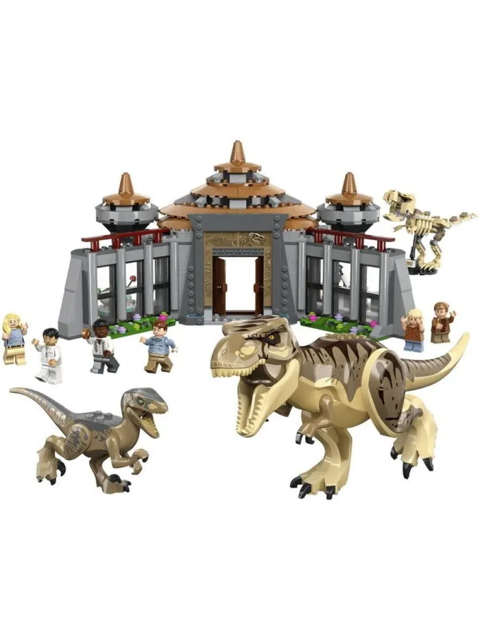Lego 76961 Jurassic World Центр для посетителей: Т-рекс против Раптора — изображение 4