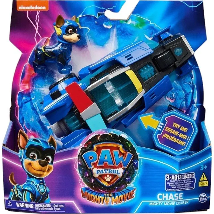 PAW Patrol 43685 Игровой набор Машинка с фигуркой Чейз, 18см. свет, звук. Щенячий Патруль - Image 3