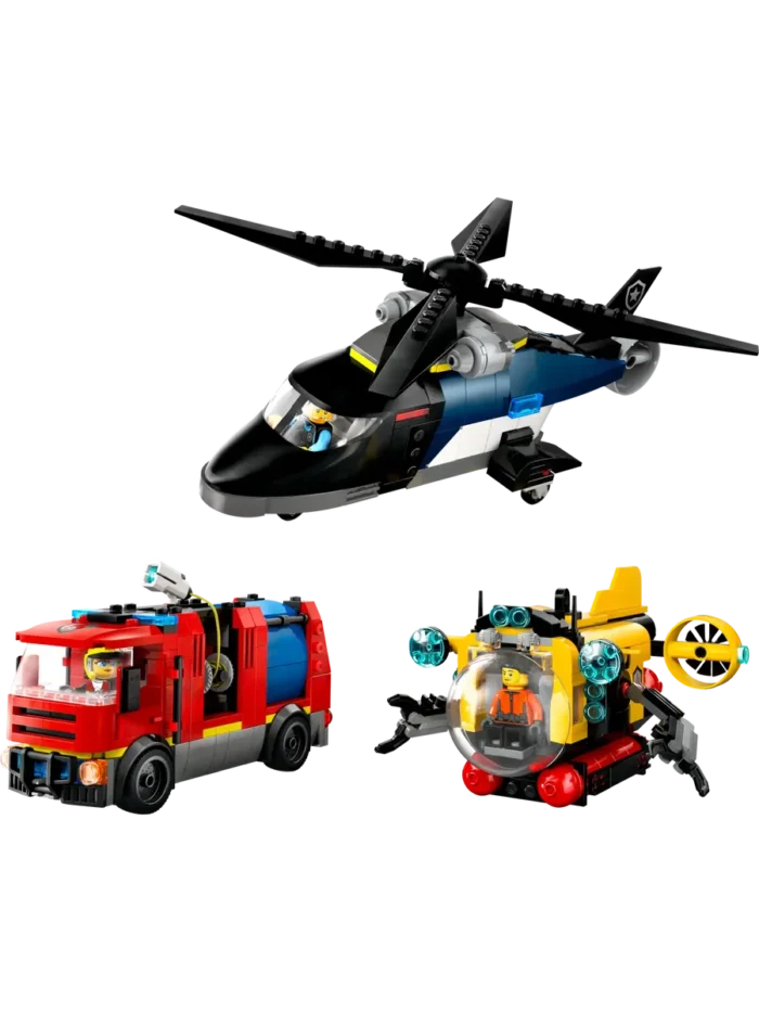Lego 60462 Город Вертолет, пожарная машина и подводная лодка - Image 6